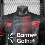 Casa Jugadores Camiseta Leverkusen 2025 2026 Negro Rojo