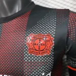 Casa Jugadores Camiseta Leverkusen 2025 2026 Negro Rojo